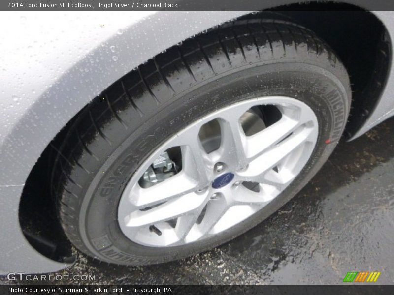 Ingot Silver / Charcoal Black 2014 Ford Fusion SE EcoBoost