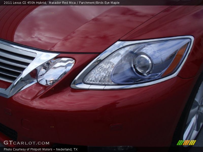 Matador Red Mica / Parchment/Birds Eye Maple 2011 Lexus GS 450h Hybrid