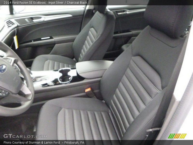 Ingot Silver / Charcoal Black 2014 Ford Fusion SE EcoBoost