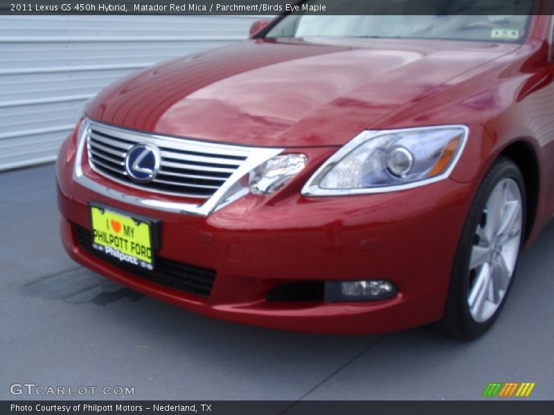 Matador Red Mica / Parchment/Birds Eye Maple 2011 Lexus GS 450h Hybrid