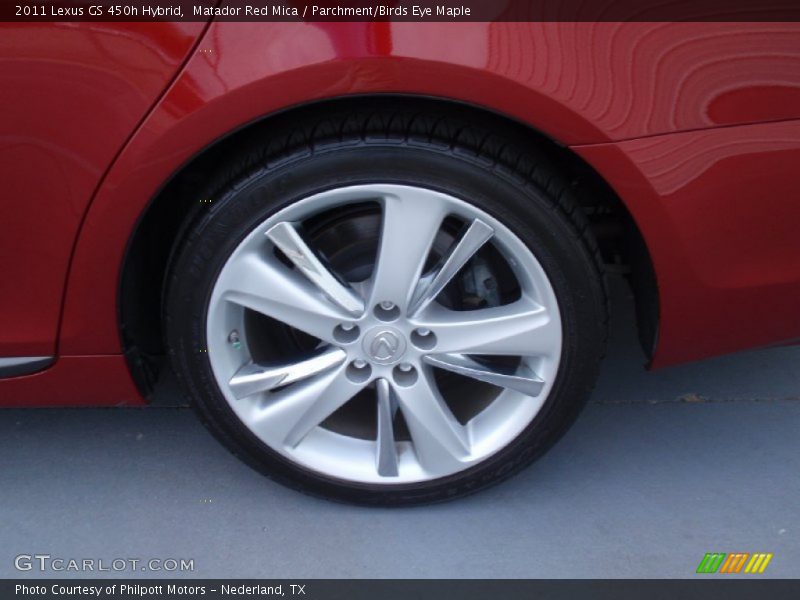 Matador Red Mica / Parchment/Birds Eye Maple 2011 Lexus GS 450h Hybrid
