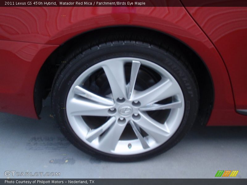 Matador Red Mica / Parchment/Birds Eye Maple 2011 Lexus GS 450h Hybrid