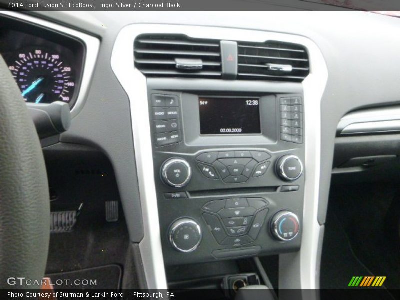 Ingot Silver / Charcoal Black 2014 Ford Fusion SE EcoBoost