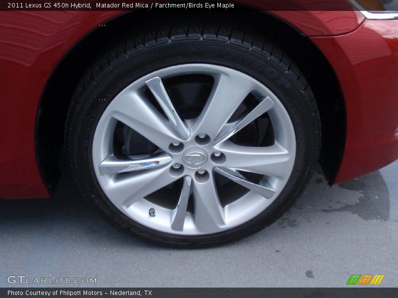 Matador Red Mica / Parchment/Birds Eye Maple 2011 Lexus GS 450h Hybrid