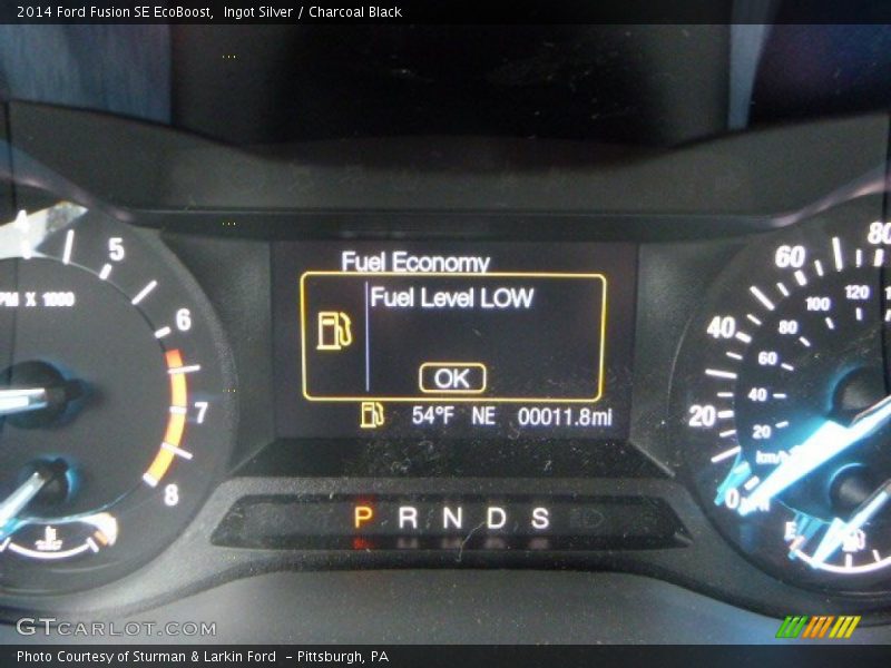 Ingot Silver / Charcoal Black 2014 Ford Fusion SE EcoBoost