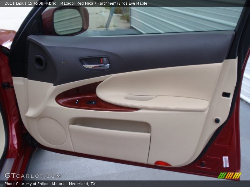 Matador Red Mica / Parchment/Birds Eye Maple 2011 Lexus GS 450h Hybrid