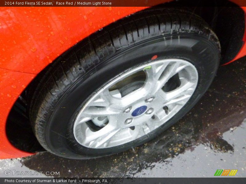 Race Red / Medium Light Stone 2014 Ford Fiesta SE Sedan