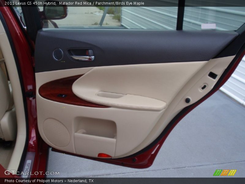Matador Red Mica / Parchment/Birds Eye Maple 2011 Lexus GS 450h Hybrid
