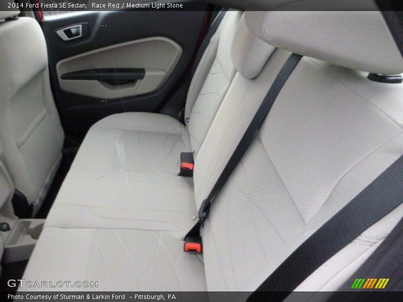 Race Red / Medium Light Stone 2014 Ford Fiesta SE Sedan