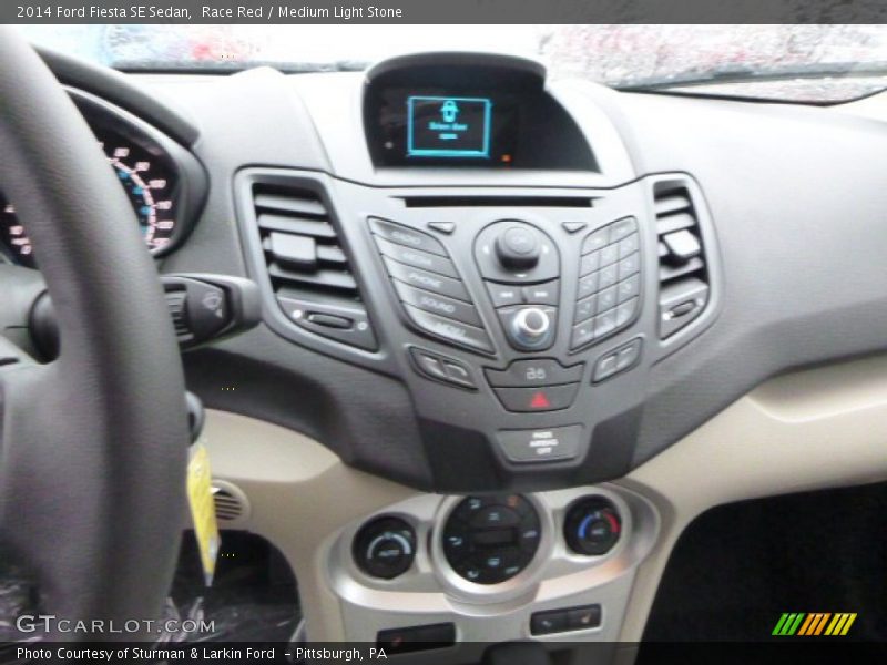 Race Red / Medium Light Stone 2014 Ford Fiesta SE Sedan