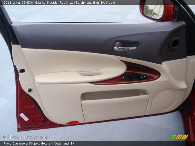 Matador Red Mica / Parchment/Birds Eye Maple 2011 Lexus GS 450h Hybrid