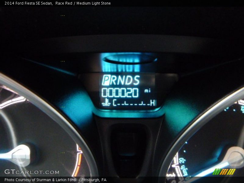 Race Red / Medium Light Stone 2014 Ford Fiesta SE Sedan