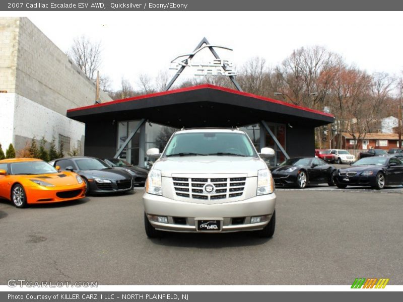 Quicksilver / Ebony/Ebony 2007 Cadillac Escalade ESV AWD
