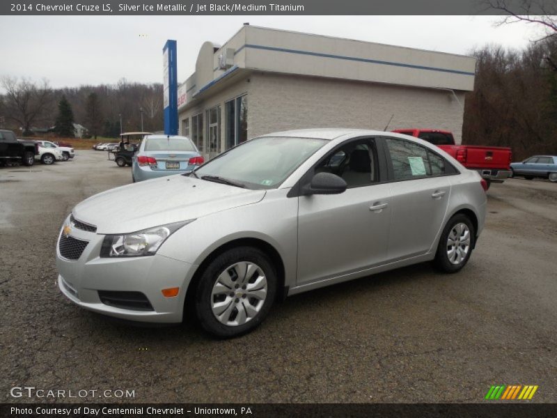 Silver Ice Metallic / Jet Black/Medium Titanium 2014 Chevrolet Cruze LS