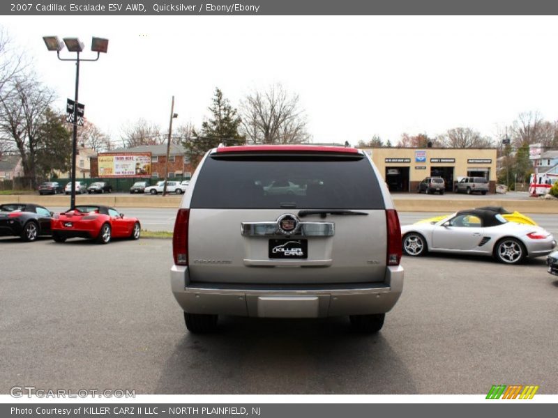 Quicksilver / Ebony/Ebony 2007 Cadillac Escalade ESV AWD