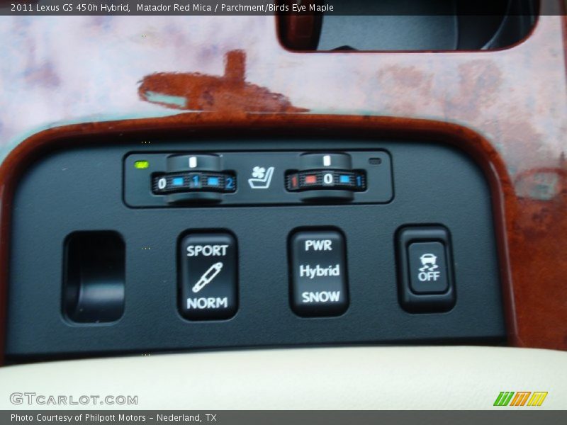 Matador Red Mica / Parchment/Birds Eye Maple 2011 Lexus GS 450h Hybrid