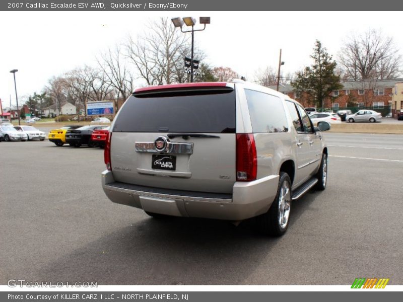 Quicksilver / Ebony/Ebony 2007 Cadillac Escalade ESV AWD