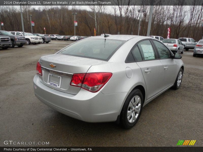 Silver Ice Metallic / Jet Black/Medium Titanium 2014 Chevrolet Cruze LS