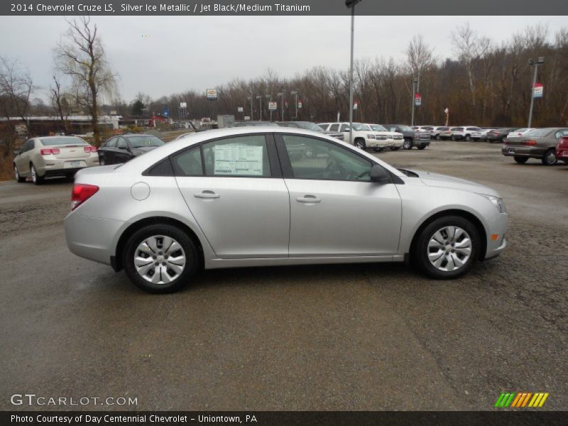 Silver Ice Metallic / Jet Black/Medium Titanium 2014 Chevrolet Cruze LS