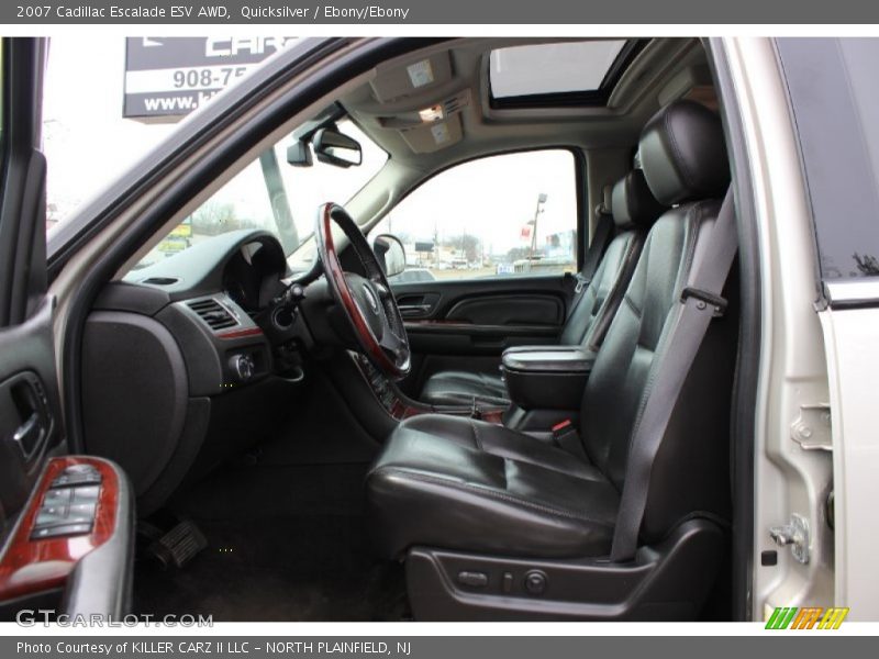 Quicksilver / Ebony/Ebony 2007 Cadillac Escalade ESV AWD
