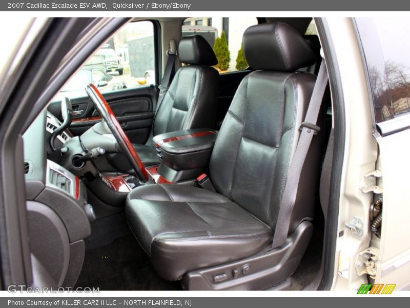 Quicksilver / Ebony/Ebony 2007 Cadillac Escalade ESV AWD