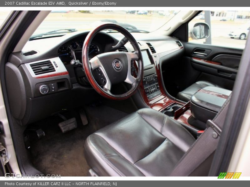 Quicksilver / Ebony/Ebony 2007 Cadillac Escalade ESV AWD