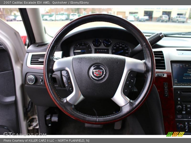 Quicksilver / Ebony/Ebony 2007 Cadillac Escalade ESV AWD