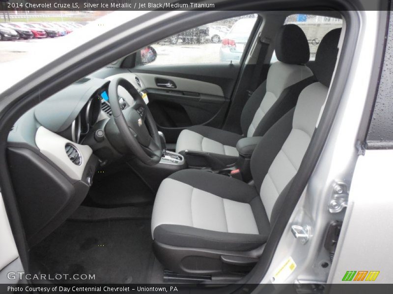 Silver Ice Metallic / Jet Black/Medium Titanium 2014 Chevrolet Cruze LS