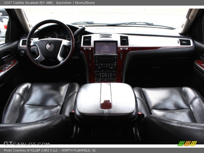 Quicksilver / Ebony/Ebony 2007 Cadillac Escalade ESV AWD