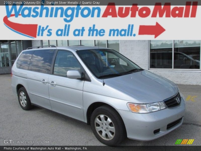 Starlight Silver Metallic / Quartz Gray 2002 Honda Odyssey EX-L