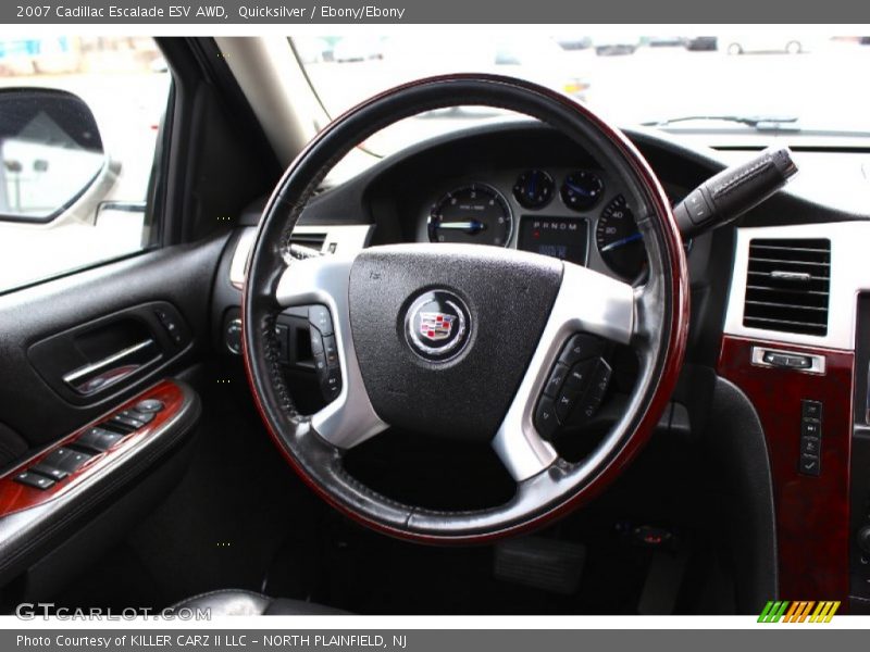 Quicksilver / Ebony/Ebony 2007 Cadillac Escalade ESV AWD