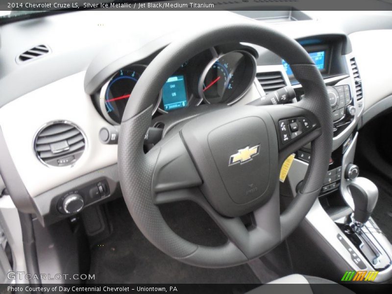 Silver Ice Metallic / Jet Black/Medium Titanium 2014 Chevrolet Cruze LS