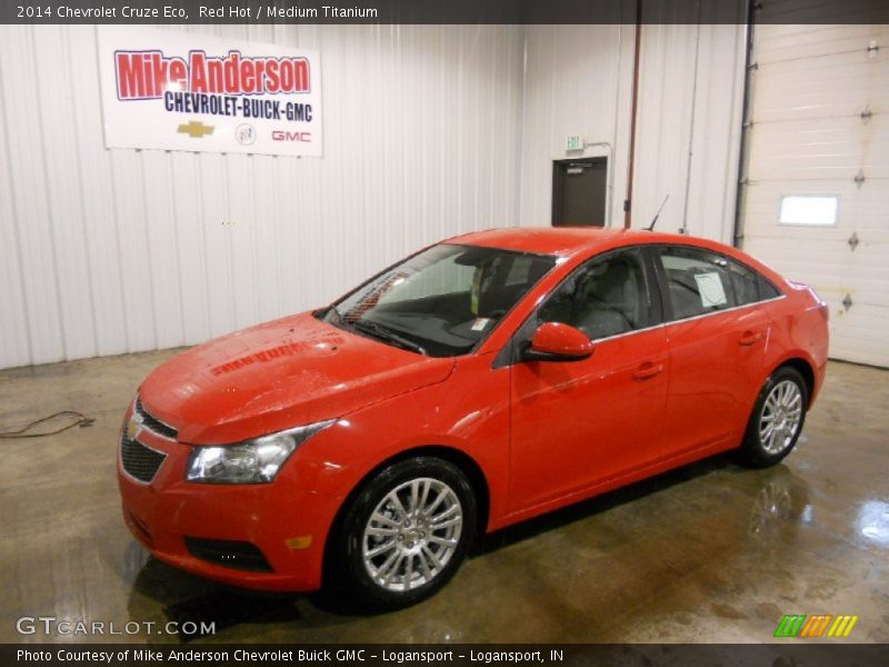 Red Hot / Medium Titanium 2014 Chevrolet Cruze Eco