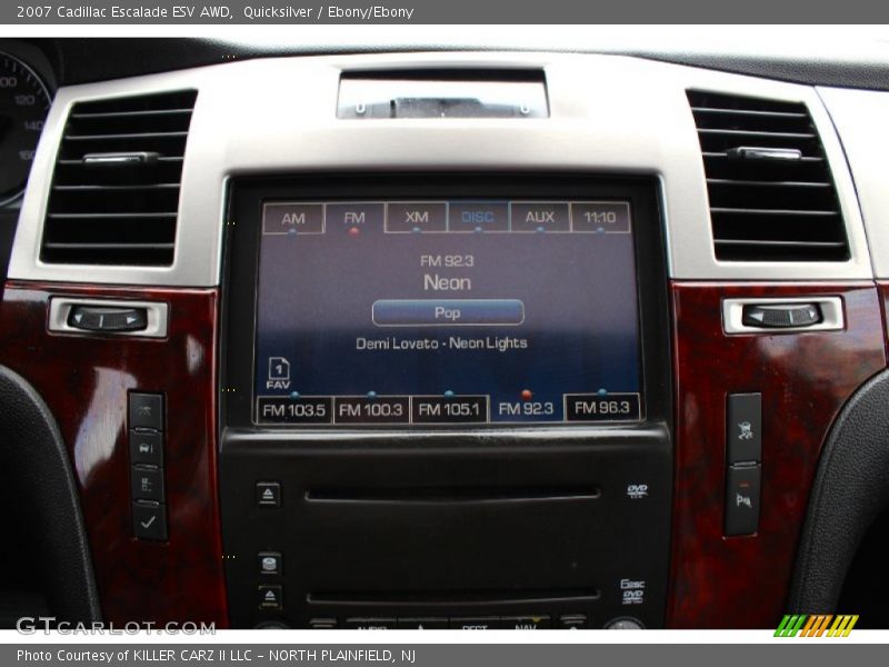 Quicksilver / Ebony/Ebony 2007 Cadillac Escalade ESV AWD