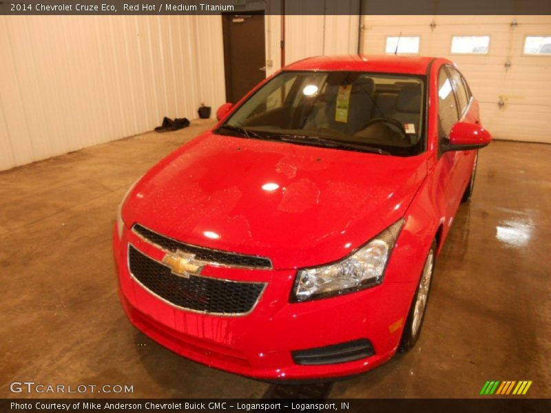 Red Hot / Medium Titanium 2014 Chevrolet Cruze Eco