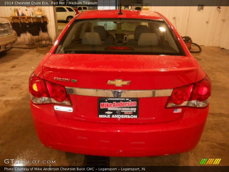 Red Hot / Medium Titanium 2014 Chevrolet Cruze Eco