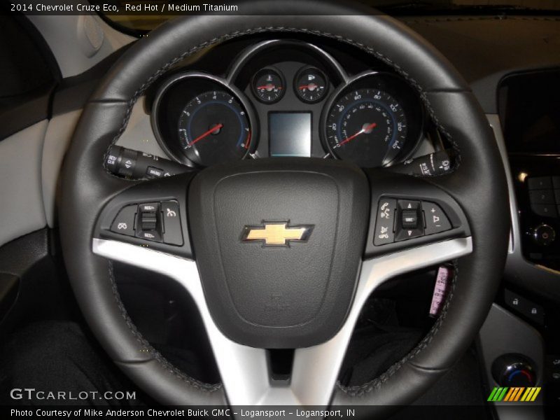 Red Hot / Medium Titanium 2014 Chevrolet Cruze Eco