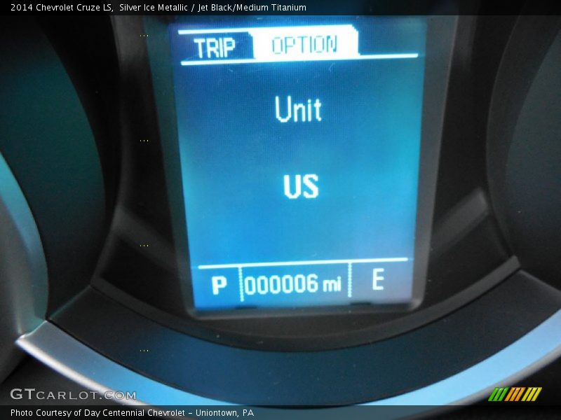 Silver Ice Metallic / Jet Black/Medium Titanium 2014 Chevrolet Cruze LS