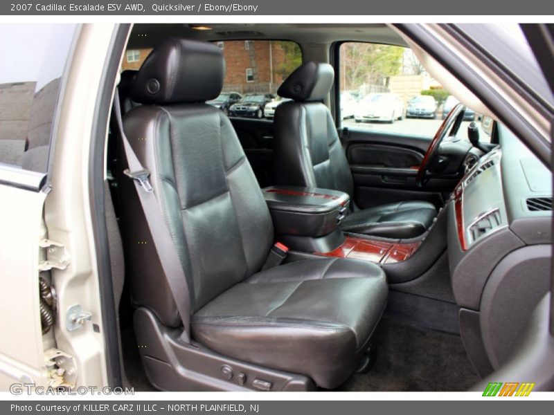 Quicksilver / Ebony/Ebony 2007 Cadillac Escalade ESV AWD