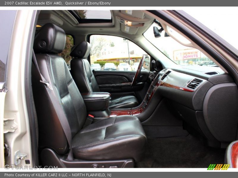 Quicksilver / Ebony/Ebony 2007 Cadillac Escalade ESV AWD