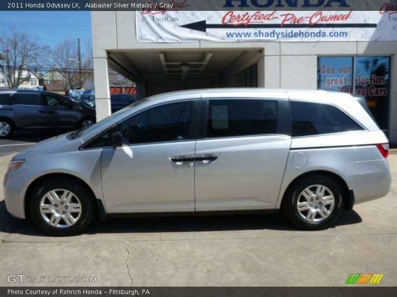 Alabaster Silver Metallic / Gray 2011 Honda Odyssey LX