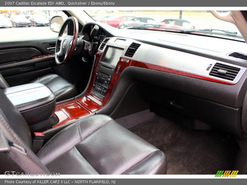 Quicksilver / Ebony/Ebony 2007 Cadillac Escalade ESV AWD