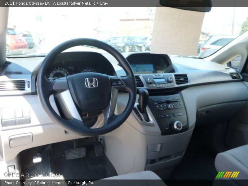 Alabaster Silver Metallic / Gray 2011 Honda Odyssey LX
