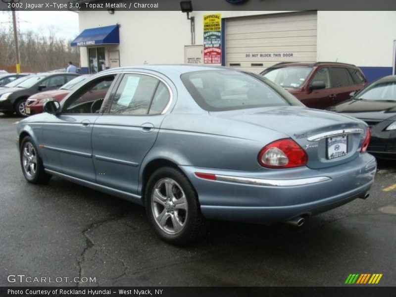 Topaz Metallic / Charcoal 2002 Jaguar X-Type 3.0