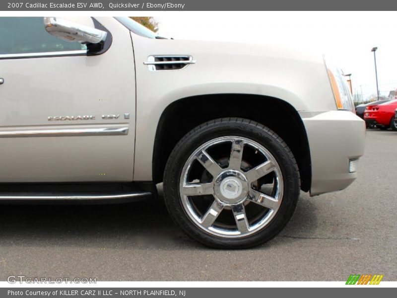 Quicksilver / Ebony/Ebony 2007 Cadillac Escalade ESV AWD
