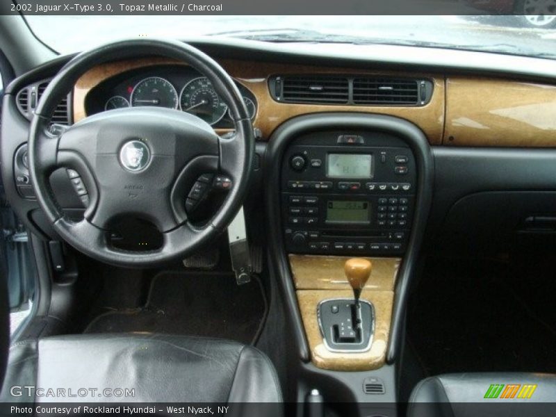 Topaz Metallic / Charcoal 2002 Jaguar X-Type 3.0