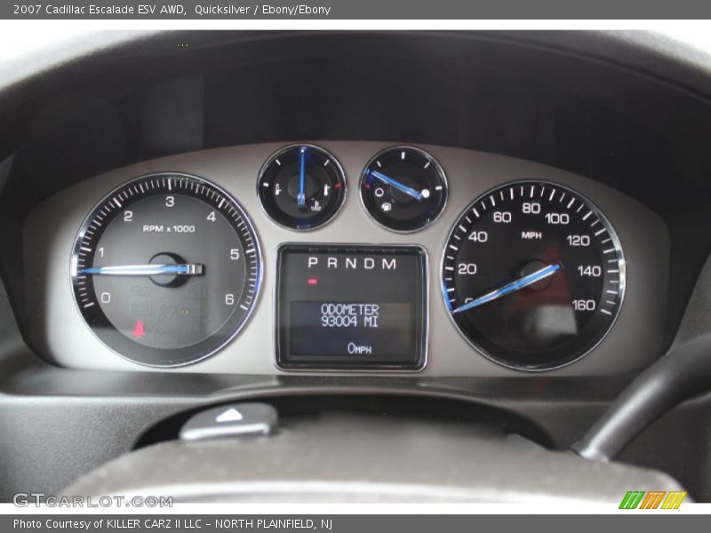 Quicksilver / Ebony/Ebony 2007 Cadillac Escalade ESV AWD