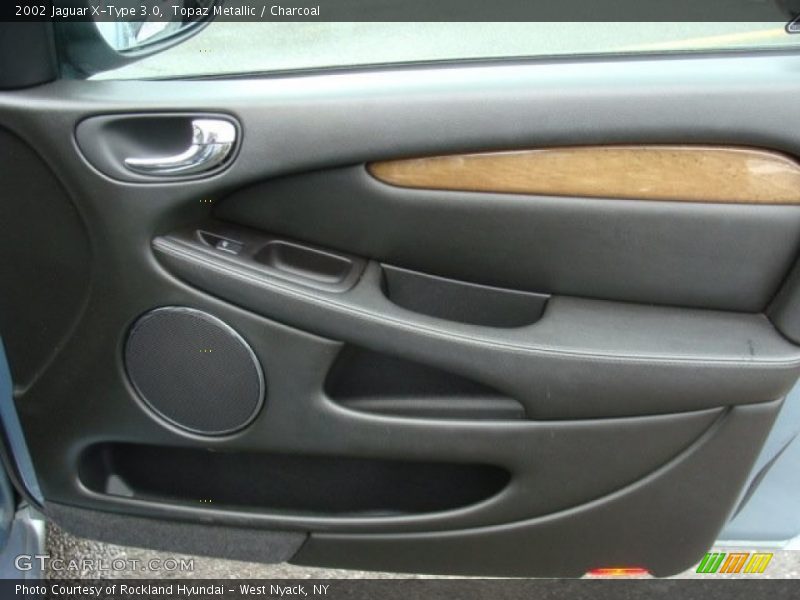 Topaz Metallic / Charcoal 2002 Jaguar X-Type 3.0