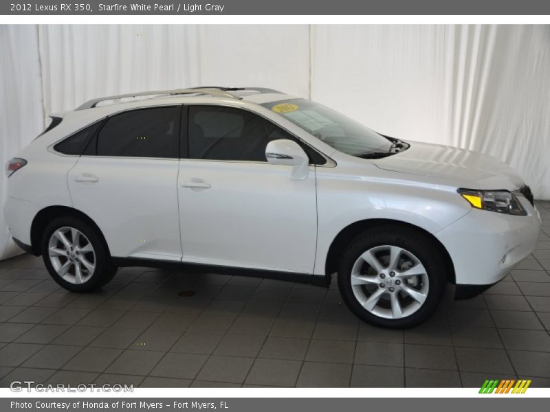Starfire White Pearl / Light Gray 2012 Lexus RX 350