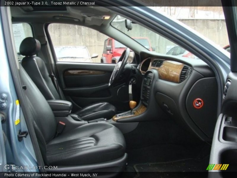 Topaz Metallic / Charcoal 2002 Jaguar X-Type 3.0